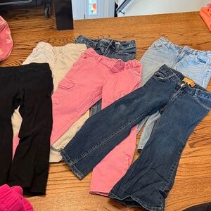 Lot of 6 pairs of 5t girls pants